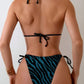 Zebra Print Triangle String Bikini - Bold Style - SandiFreckles Surf & Swimwear