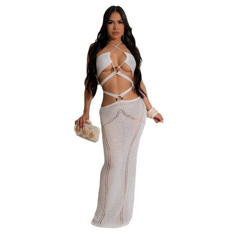 Knitted Beach Dress Bikini Blouse - Breezy Style - SandiFreckles Surf & Swimwear