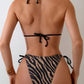 Zebra Print Triangle String Bikini - Bold Style - SandiFreckles Surf & Swimwear