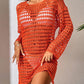 Mesh Hollow Out Knitted Bikini Blouse - Breathable Cover - SandiFreckles Surf & Swimwear