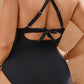 Black Lace Pattern One Piece Swimsuit - Plus Size - SandiFreckles Surf & Swimwear