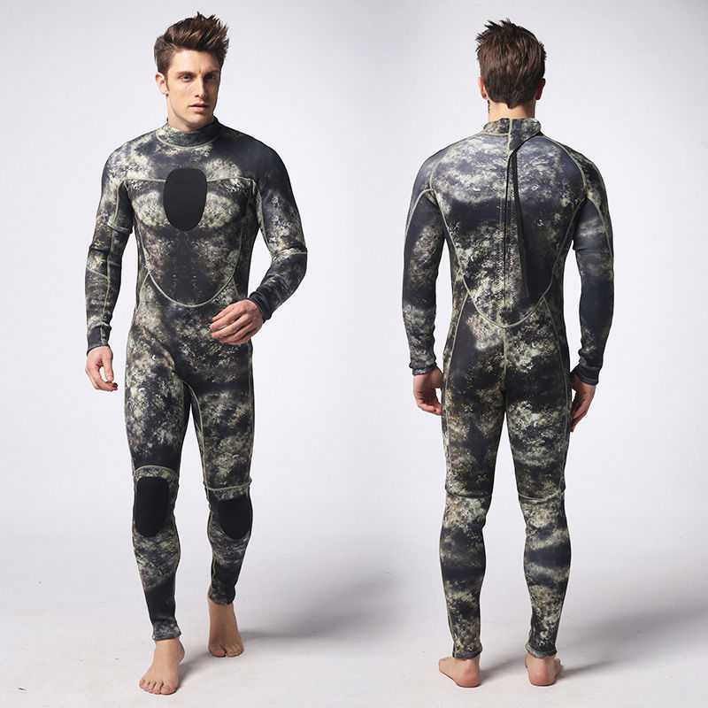 One-piece Camouflage Wetsuit Wear-resistant Cold-proof And Warm