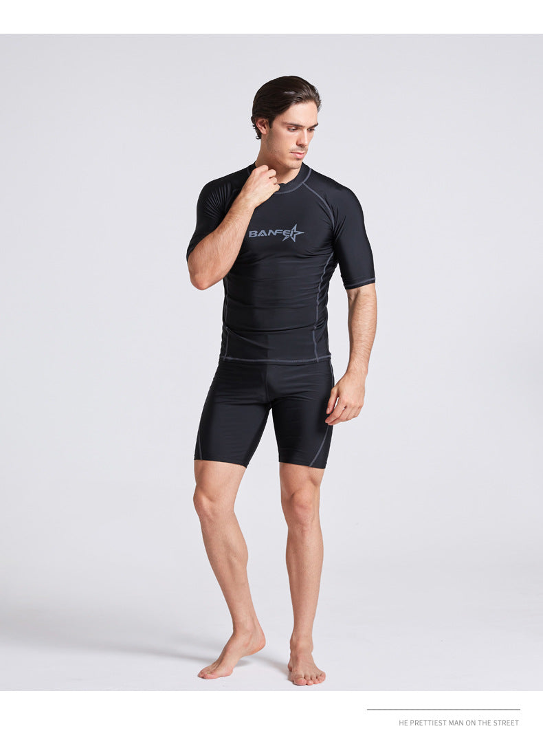 Quick-drying Half Sleeve Suit Swimsuit Snorkeling Surfing Wetsuit Suit
